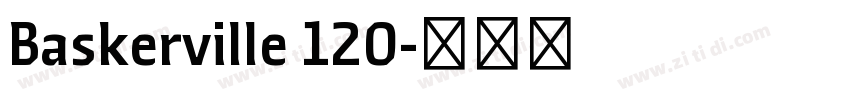 Baskerville 120字体转换